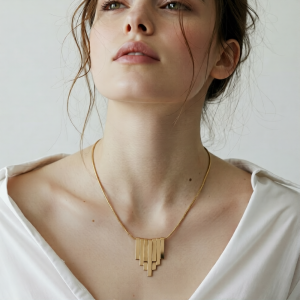 gold plated paperclip chain necklace for women | minimalist elegant jewelry waterproof (copy)